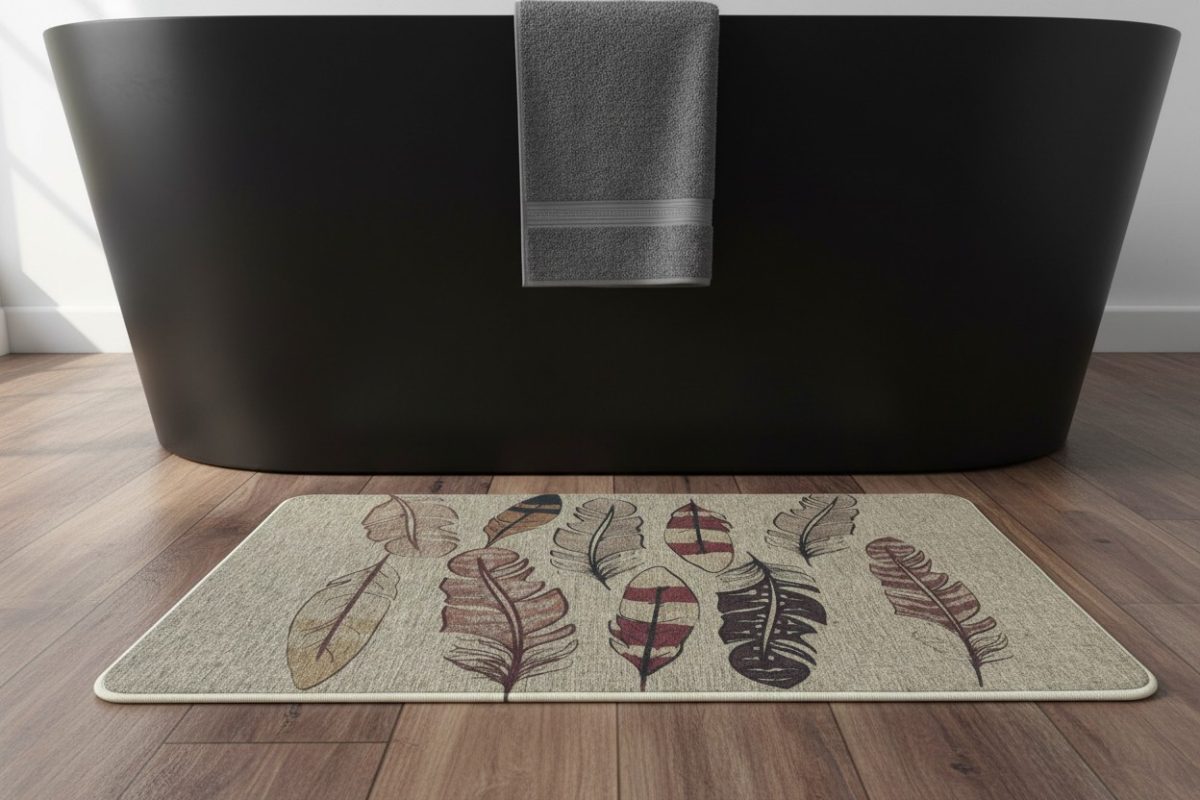 The Feather Door Mat — Earth Tones 3