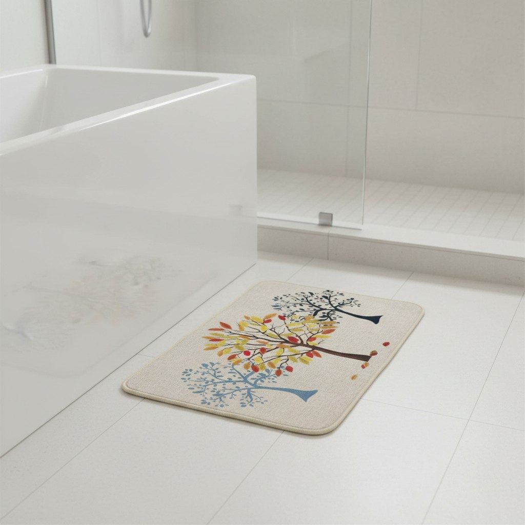 Tree of Life Print Anti-Slip Mat – Multicolour 2