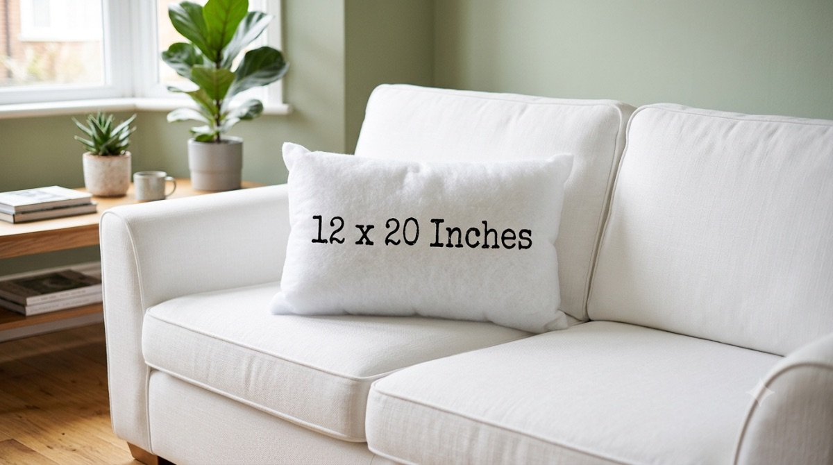 Cushion Insert 12x20 Inch Rectangular Lumbar Filler Pad for Cushion Covers 1