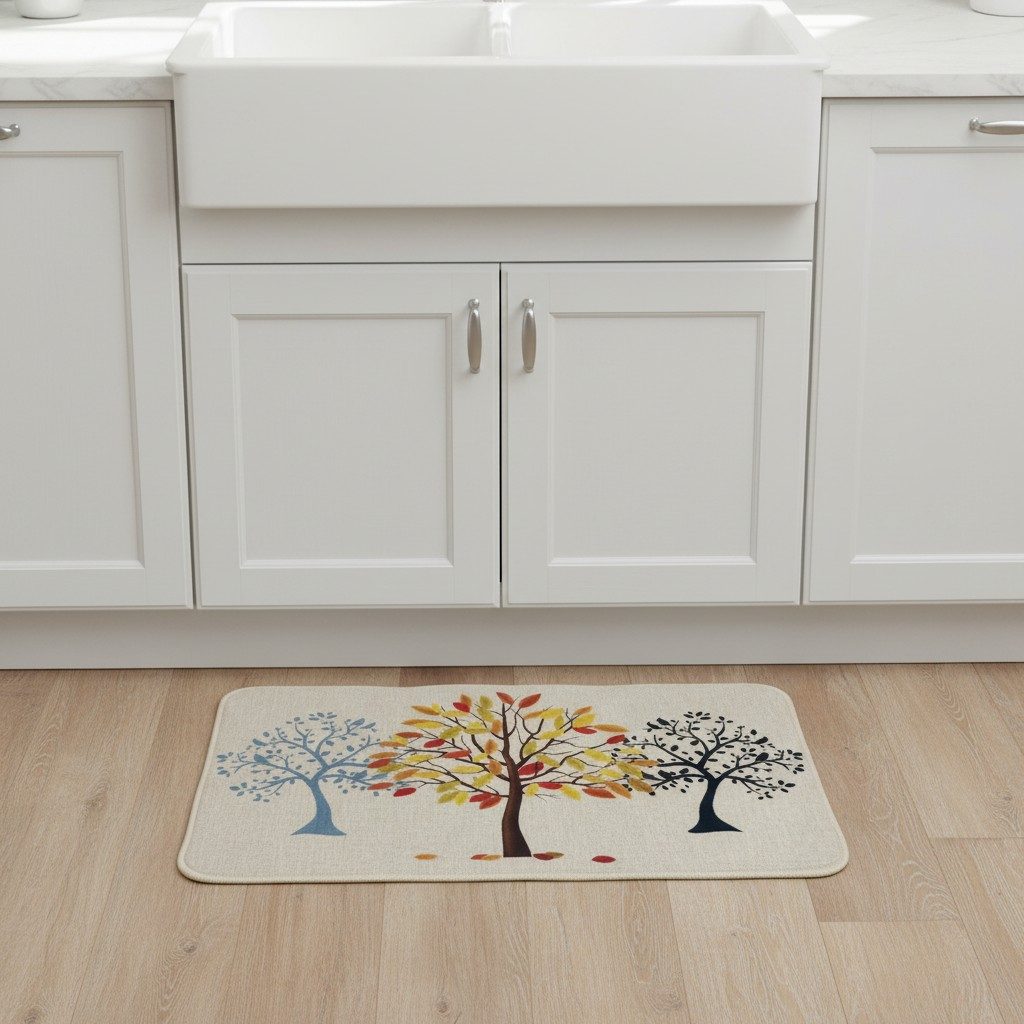Tree of Life Print Anti-Slip Mat – Multicolour 4