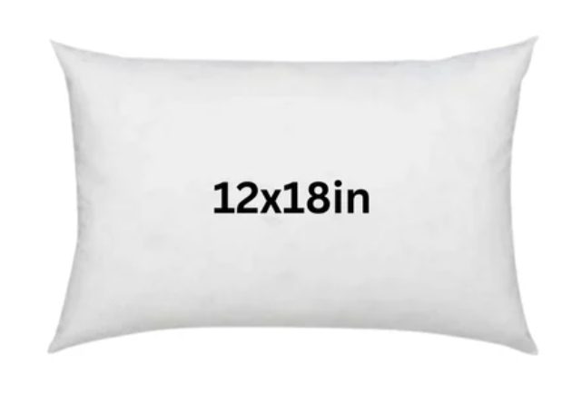 Cushion Insert 12x18 Inch (30x45 cm) - Rectangular Lumbar Filler Pad for Cushion Covers 1