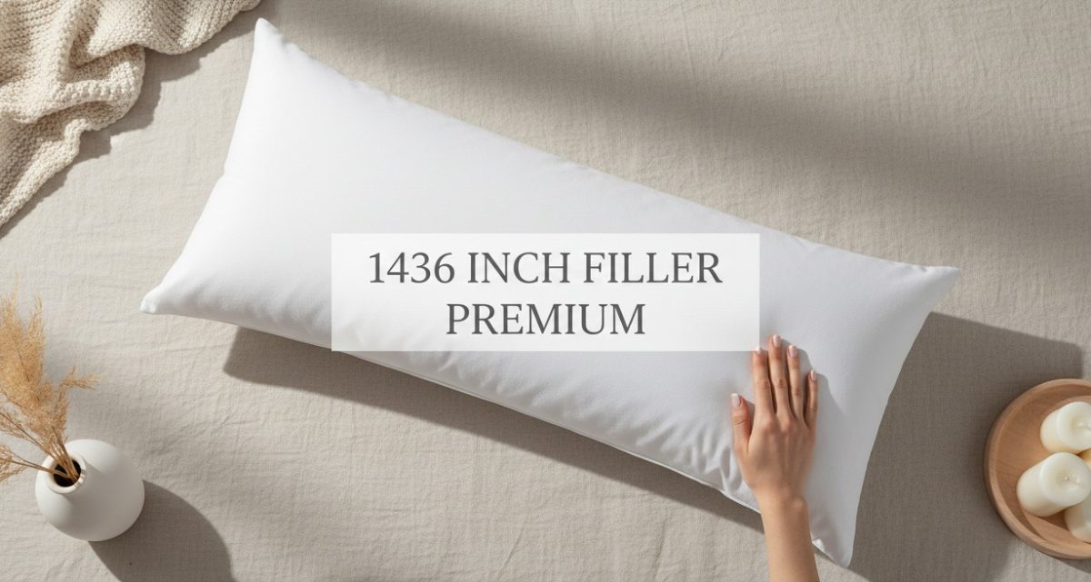 Premium Rectangular Lumber Cushion Filler Insert - 14x36 Inch - Polyester Fill Pillow Stuffer 2