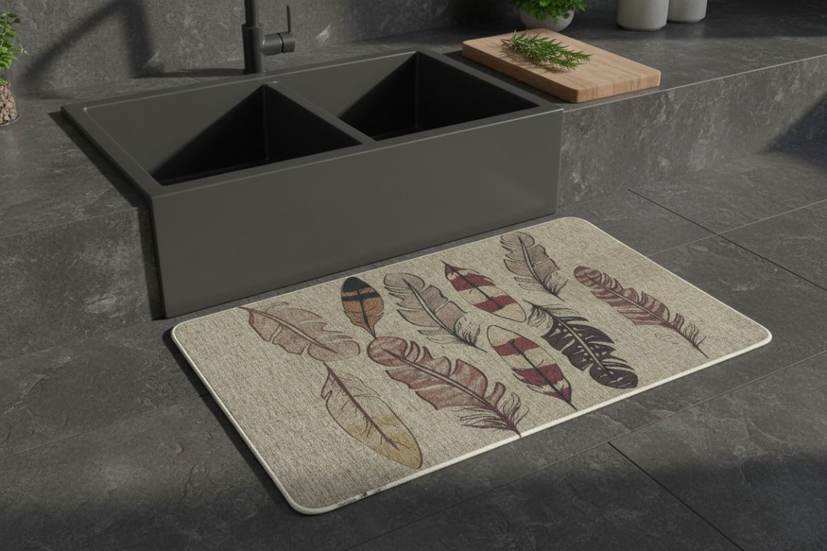 The Feather Door Mat — Earth Tones 2